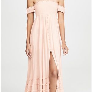 NWT Pilyq / PQ Swim Mishell pink off the shoulder dress / cover up size XS/S